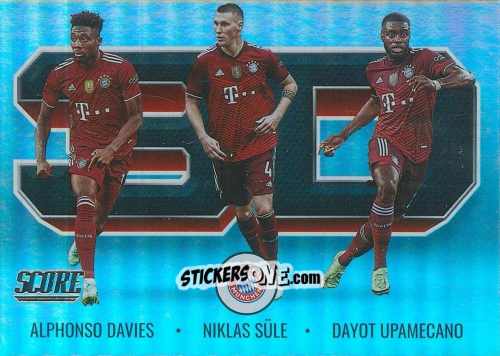 Sticker Alphonso Davies / Niklas Sule / Dayot Upamecano - Score FIFA 2021-2022 n. 3D18 - Panini