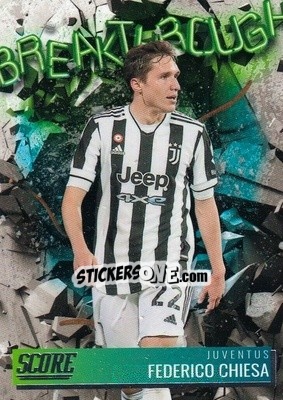 Sticker Federico Chiesa - Score FIFA 2021-2022 n. BT22 - Panini