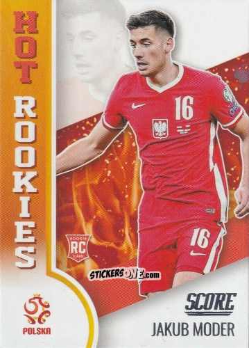Figurina Jakub Moder - Score FIFA 2021-2022 n. HR5 - Panini