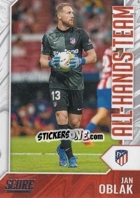 Sticker Jan Oblak - Score FIFA 2021-2022 n. AHT10 - Panini