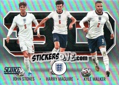 Sticker John Stones / Harry Maguire / Kyle Walker - Score FIFA 2021-2022 - Panini