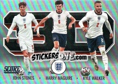 Sticker John Stones / Harry Maguire / Kyle Walker - Score FIFA 2021-2022 n. 3D12 - Panini