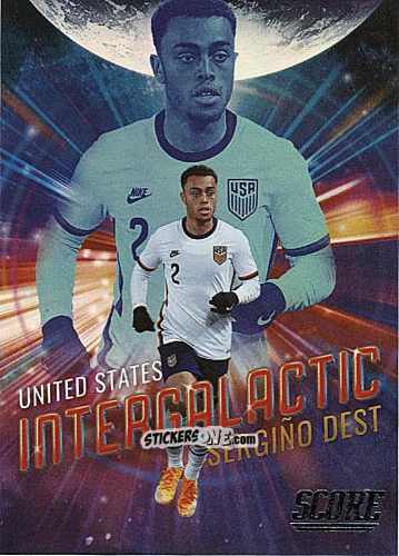 Figurina Sergino Dest - Score FIFA 2021-2022 n. IG8 - Panini