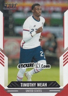 Sticker Timothy Weah - Score FIFA 2021-2022 n. 47 - Panini