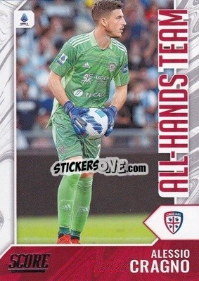 Sticker Alessio Cragno - Score Serie A 2021-2022 n. AH15 - Panini