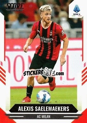 Sticker Alexis Saelemaekers - Score Serie A 2021-2022 n. 28 - Panini