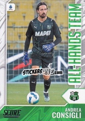 Sticker Andrea Consigli - Score Serie A 2021-2022 n. AH11 - Panini