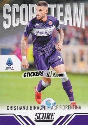 Sticker Cristiano Biraghi - Score Serie A 2021-2022 n. ST5 - Panini
