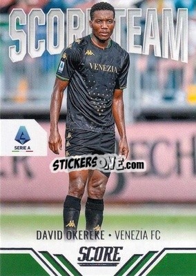 Figurina David Okereke - Score Serie A 2021-2022 - Panini