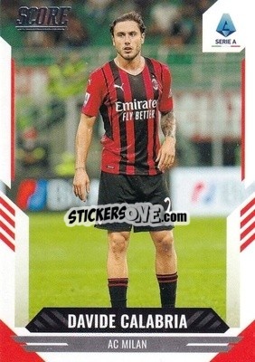 Figurina Davide Calabria - Score Serie A 2021-2022 - Panini