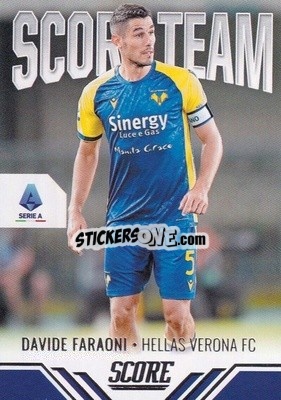 Sticker Davide Faraoni - Score Serie A 2021-2022 n. ST19 - Panini