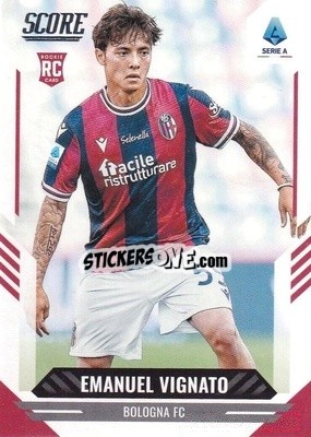 Figurina Emanuel Vignato - Score Serie A 2021-2022 - Panini