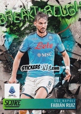 Sticker Fabian Ruiz - Score Serie A 2021-2022 - Panini