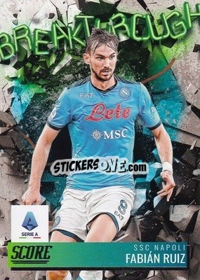Sticker Fabian Ruiz - Score Serie A 2021-2022 n. BR17 - Panini