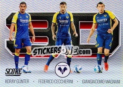 Sticker Federico Ceccherini / Giangiacomo Magnani / Koray Gunter - Score Serie A 2021-2022 n. 3D-7 - Panini