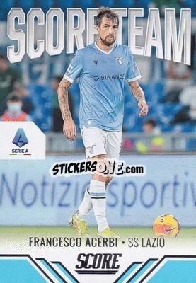 Figurina Francesco Acerbi - Score Serie A 2021-2022 - Panini