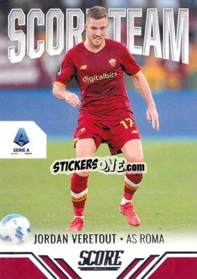 Sticker Jordan Veretout - Score Serie A 2021-2022 - Panini