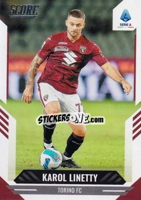 Sticker Karol Linetty - Score Serie A 2021-2022 - Panini