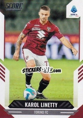 Sticker Karol Linetty - Score Serie A 2021-2022 n. 140 - Panini
