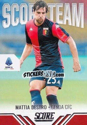 Sticker Mattia Destro - Score Serie A 2021-2022 n. ST11 - Panini