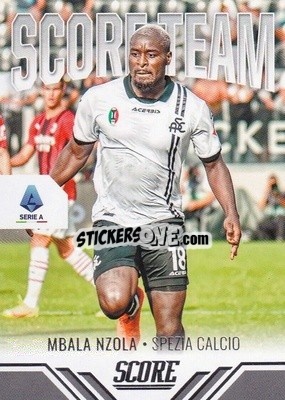 Cromo M'Bala Nzola - Score Serie A 2021-2022 - Panini