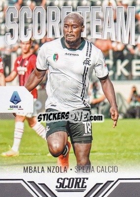 Figurina M'Bala Nzola - Score Serie A 2021-2022 - Panini