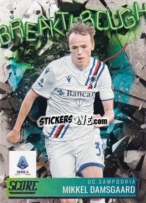 Sticker Mikkel Damsgaard - Score Serie A 2021-2022 - Panini