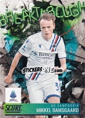 Figurina Mikkel Damsgaard - Score Serie A 2021-2022 - Panini