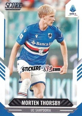 Sticker Morten Thorsby - Score Serie A 2021-2022 n. 174 - Panini