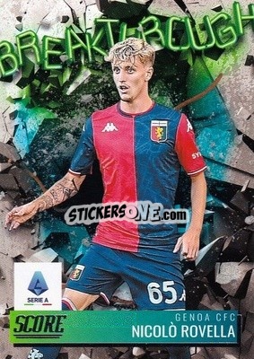 Sticker Nicola Rovella - Score Serie A 2021-2022 n. BR20 - Panini