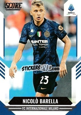 Figurina Nicolo Barella - Score Serie A 2021-2022 - Panini