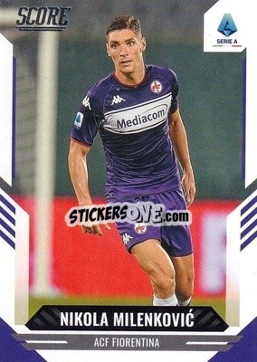 Sticker Nikola Milenkovic - Score Serie A 2021-2022 n. 12 - Panini