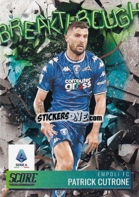 Sticker Patrick Cutrone - Score Serie A 2021-2022 n. BR5 - Panini