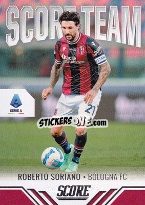 Sticker Roberto Soriano - Score Serie A 2021-2022 n. ST15 - Panini