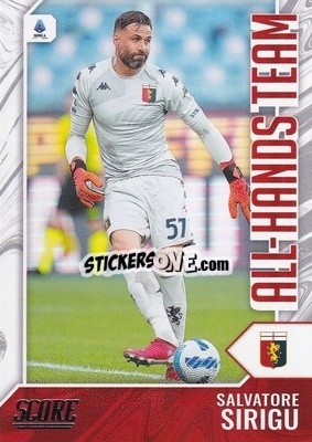 Cromo Salvatore Sirigu - Score Serie A 2021-2022 - Panini