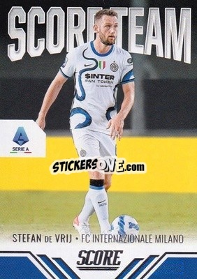 Sticker Stefan de Vrij - Score Serie A 2021-2022 - Panini