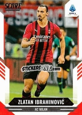 Sticker Zlatan Ibrahimovic - Score Serie A 2021-2022 - Panini