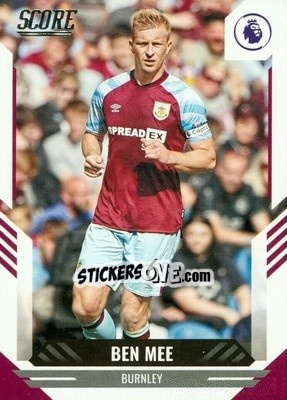 Sticker Ben Mee - Score Premier League 2021-2022 n. 73 - Panini
