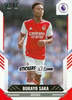 Cromo Bukayo Saka - Score Premier League 2021-2022 - Panini