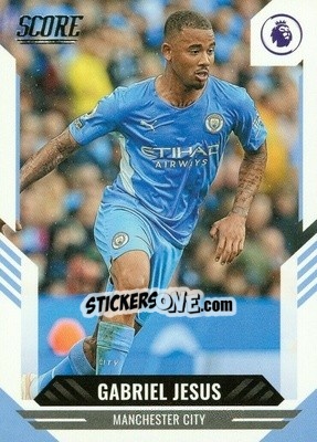 Sticker Gabriel Jesus - Score Premier League 2021-2022 n. 10 - Panini