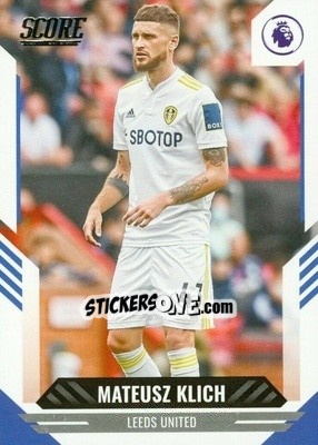 Sticker Mateusz Klich - Score Premier League 2021-2022 n. 138 - Panini