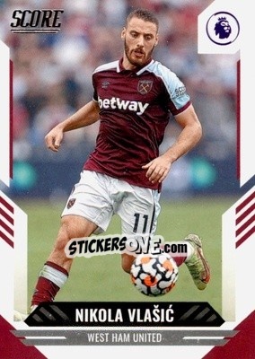 Sticker Nikola Vlasic - Score Premier League 2021-2022 n. 142 - Panini