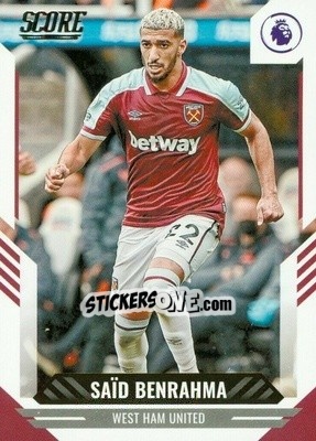 Sticker Said Benrahma - Score Premier League 2021-2022 - Panini