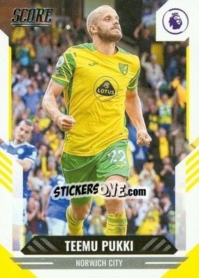 Cromo Teemu Pukki - Score Premier League 2021-2022 - Panini