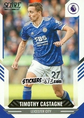 Sticker Timothy Castagne - Score Premier League 2021-2022 n. 94 - Panini