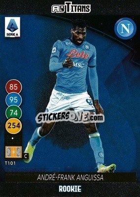 Sticker Andre-Frank Anguissa - Calciatori 2021-2022. Adrenalyn XL TITANS - Panini