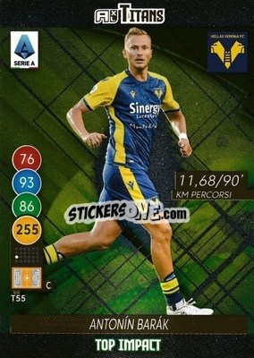 Cromo Antonin Barak - Calciatori 2021-2022. Adrenalyn XL TITANS - Panini