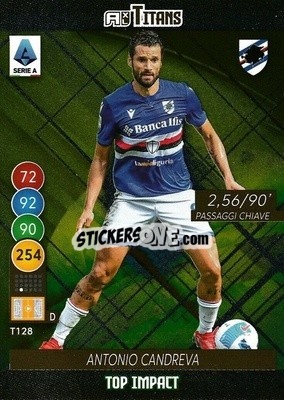 Sticker Antonio Candreva - Calciatori 2021-2022. Adrenalyn XL TITANS - Panini