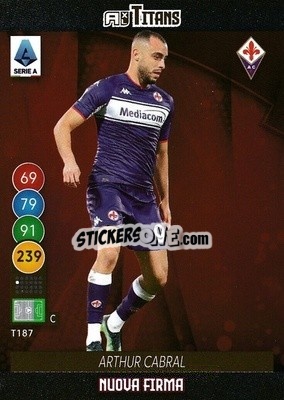 Sticker Arthur Cabral - Calciatori 2021-2022. Adrenalyn XL TITANS n. T187 - Panini