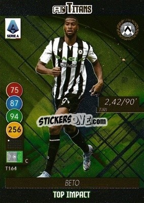 Cromo Beto - Calciatori 2021-2022. Adrenalyn XL TITANS - Panini